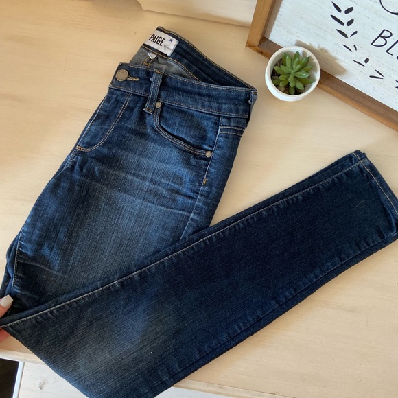 Paige Dark Skinny Jeans - Picture 1 of 6